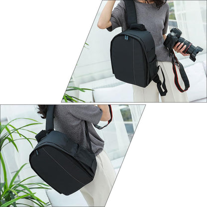 NUOBESTY 1pc Waterproof Camera Bag Waterproof Backpack Camera Storage Pouch Storage Bag Backpacks Bags Bag Storage Bags for Travel Grey Nylon