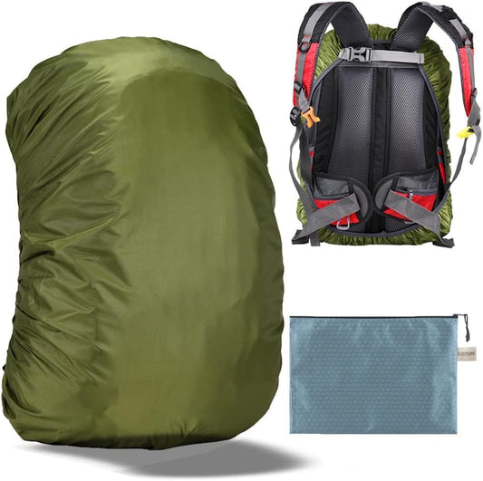 Waterproof Backpack Rain Cover with Anti Slip Buckle Strap for Camping, Hiking, Traveling, Hunting, Biking, 15-80L - color: Green, size: 40L - 50L
