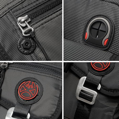 NICGID Sling Bag Chest Shoulder Backpack Crossbody Bags for Tablet Laptop Outdoor Hiking Men Women - color: Black-2629