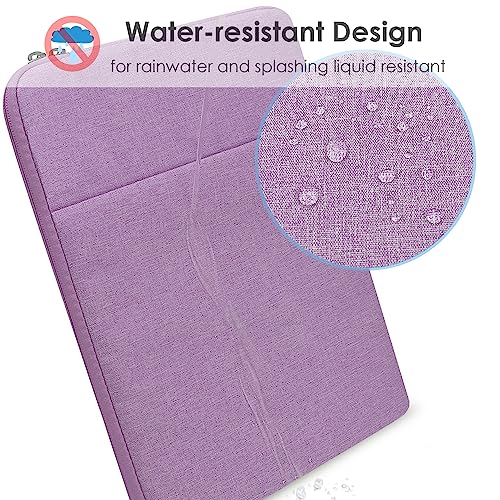 ProElife 15-Inch Laptop Sleeve Case for 2025-2023 MacBook Air 15 inch with M4 M3 M2 Accessory Traveling Carrying Case Water-Resistant Bag Cover for MacBook Air 15'' 2025 2024 2023 M4 M3 M2 (Purple) - color: Purple