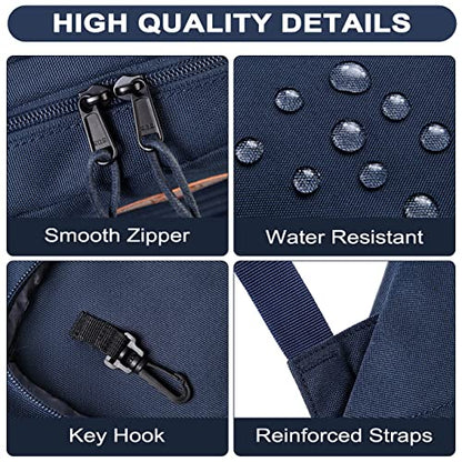 RAVUO School Backpack, Lightweight Classic Bookbag Casual Daypack for Men Women - color: Blue