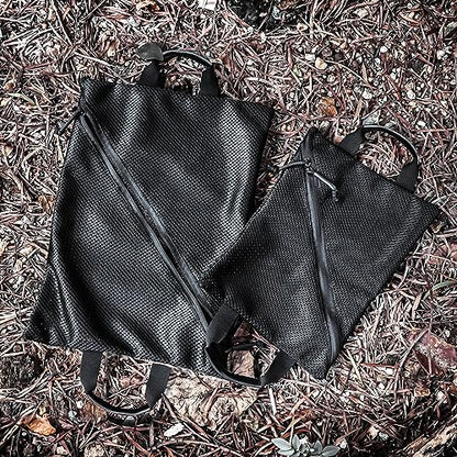 PETAC GEAR Tactical Storage Mesh Pouch Set,Insert Modular Utility Admin Pockets,Travel Organizer EDC Bag - color: Black