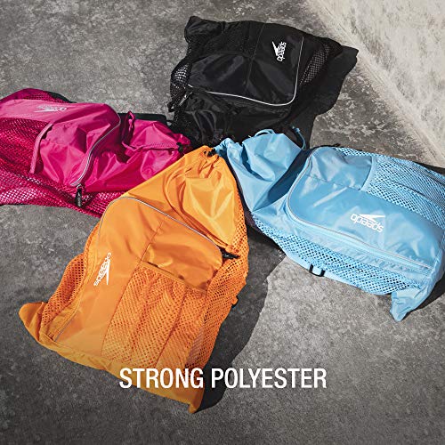 Speedo Unisex-Adult Drawstring Deluxe Ventilator Mesh Equipment Bag - color: Fuchsia Purple