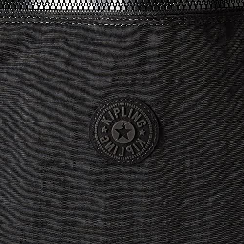 Kipling Women's Supertaboo Drawstring Bag, Strong, Colorful, Convenient, Polyamide bag - color: True Black, size: 15.5''L x 17.75''H x 0''D