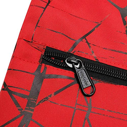 HOLYLUCK Drawstring Backpack Bag Sport Gym Sackpack - color: Metallic-red