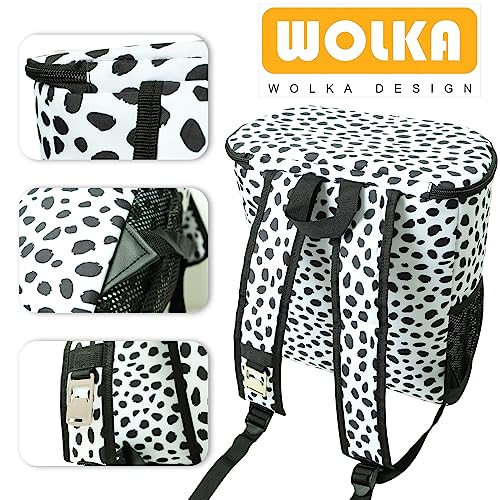 Wolka Cooler Backpack 30 Cans,Portable Backpack Coolers Insulated Leak Proof,Waterproof Soft Sided Cooler Bag for Travel,Beach,Camping,Picnic,Lunch Backpack for Women (Spotted-Dog) - color: Spotted-Dog