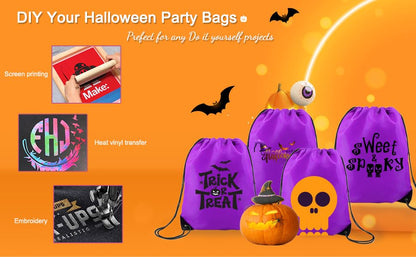 BeeGreen 20 pieces Wholesale Purple Drawstring Backpack Bags Cinch Bags Bulk Heavy Duty String Backpack Machine Washable Halloween Sackpack Outdoor Sport Bags for Women Men - color: Purple