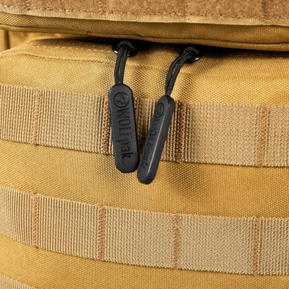 WOLFpak 9L Mini Tactical Backpack for Men & Women | Compact, Small Everyday Carry Bag for Gym, School, Travel | Durable, Water-Resistant Daypack with Molle System and Patch Panel (Khaki) - color: Khaki
