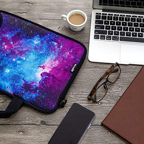 RICHEN 10 inch Messenger Bag Carring Case Sleeve with Handle Accessory Pocket Fits 7 to 10-Inch Laptops/Notebook/ebooks/Kids Tablet/Pad (7-10.2 inch, Galaxy) - color: Galaxy, size: 7-10.2 inch