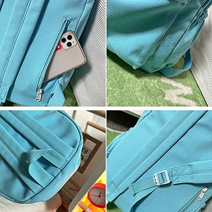 Eagerrich Aesthetic Cute School Backpack for Teens Girls Laptop Bag - color: Pink