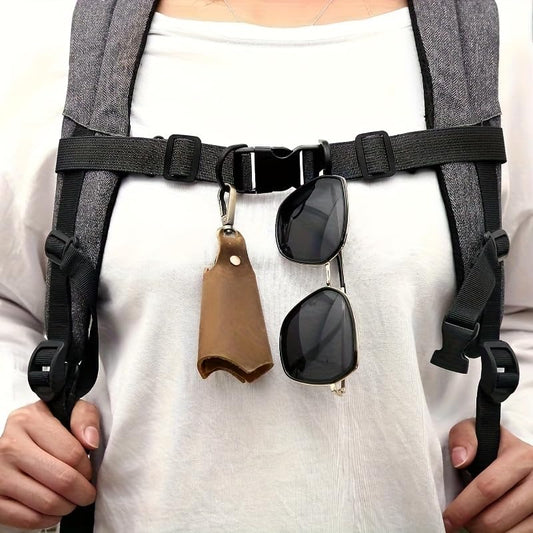 Adjustable Backpack Chest Strap, Lightweight Minimalist Polyester Stabilizer with Buckle for Hiking, Camping and Travel, Secure Fit, Luggage Straps