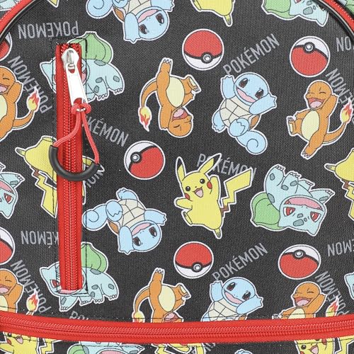 Bioworld Pokemon Starters & Pokeballs All-Over Print 16" Backpack & Lunch Kit Value Set - color: ['Pokémon Starters & Pokéballs']