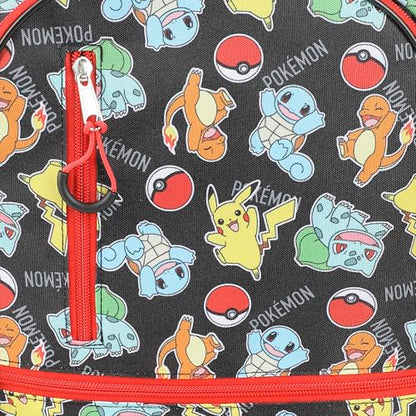 Bioworld Pokemon Starters & Pokeballs All-Over Print 16" Backpack & Lunch Kit Value Set - color: ['Pokémon Starters & Pokéballs']