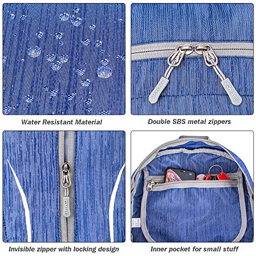 ZOMAKE 25L Ultra Lightweight Packable Backpack, Foldable Hiking Backpacks Water Resistant Small Folding Daypack for Travel(Dark Blue) - color: Dark Blue