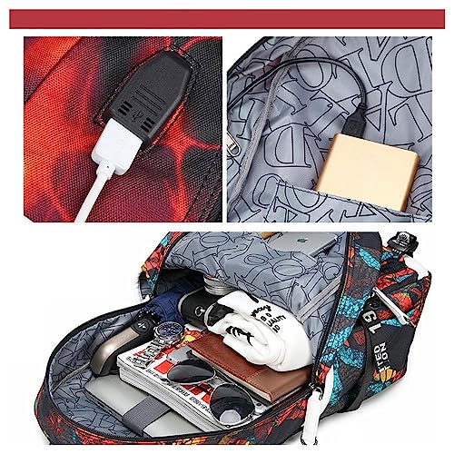 Txiujou Basketball 23 Student School Bag, Laptop Backpack, Ultra-Light Travel Bag, For Men And Women (universe-C)