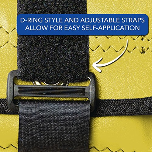 Sammons Preston - 44064 Cuff Weight, 7 lb, Yellow, 2 Velcro Strap & D-Ring Closure, Grommet for Easy Hanging, Lead Free Steel Ankle & Wrist Weights, For Strength Building & Injury Rehab, Sold Individually - style: 7 lbs.