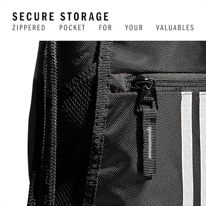 adidas Alliance Sackpack – Drawstring Backpack for Sports, Small Gym Bag, Black/2, OSFA - color: Black/2