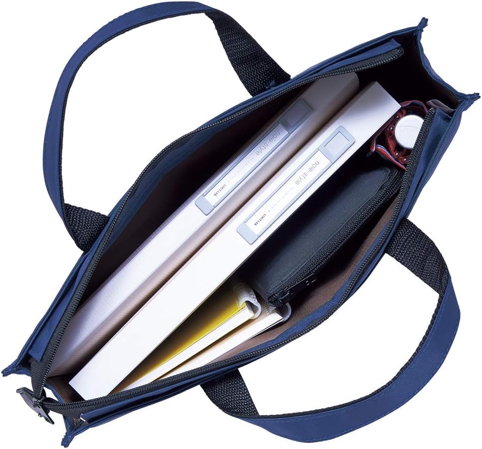 LIHITLAB LAB Slim Pen/Pencil Pouch, Wide, 0.7 × 5.5 × 8.5 Inches, Black (A7653-24) - color: Black, size: 0.7 × 5.5 × 8.5 Inches