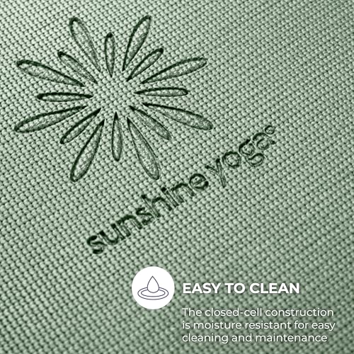 Voyage Yoga Mat, 6 Pack, 72" x 24" Professional Studio and Gym Bulk Yoga Mats, 5mm Thick, Durable, Anti-Tear, Non Slip Fitness and Exercise Mats - color: Sage