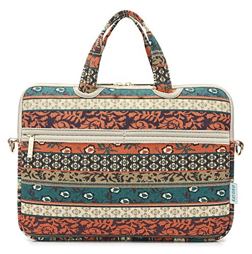 kayond Red Bohemia Patten Waterproof Laptop Shoulder Messenger Bag Case Sleeve for 12 Inch 13.3 Inch Laptop - color: Red Bohemia, size: 13-13.3 inch