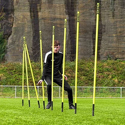 FORZA Pro Adjustable Hurdle Set | Speed & Agility Training with Rubber Bases or Ground Spikes for Extra Stability [4ft or 5ft] - size: 5ft, style: With Ground Spike