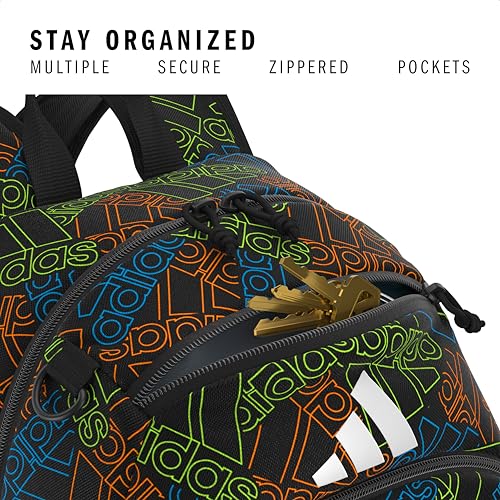 Originator Small Backpack for men and women, athletic book bag with laptop sleeve - color: Outline Bos Toss - Black/Black/White