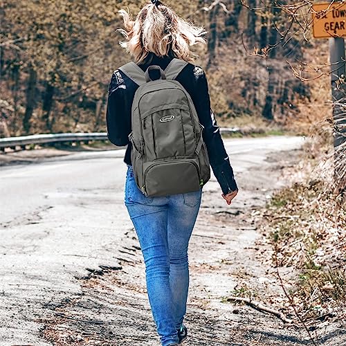 G4Free 40L Lightweight Packable Hiking Backpack, Waterproof Travel Daypack - color: Grey