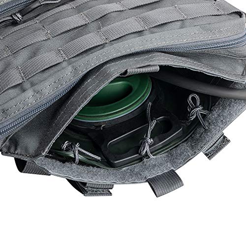 EXCELLENT ELITE SPANKER Tactical MOLLE Hydration Pack for 3L Hydration Water Bladder Molle Vest Accessory - color: Grey