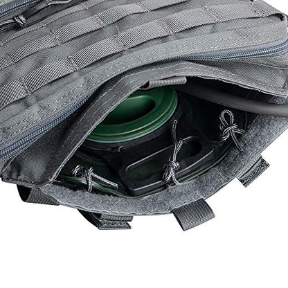 EXCELLENT ELITE SPANKER Tactical MOLLE Hydration Pack for 3L Hydration Water Bladder Molle Vest Accessory - color: Grey