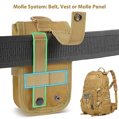 SOWHUP Tactical Molle Pouch Cell Phone Pouch Holster Small Utility EDC Pouch Gadget Organizer Bag - color: ACU2