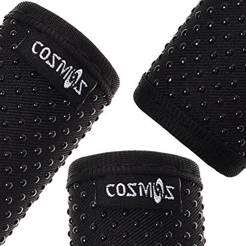 Cosmos Pack of 3 Comfort Neoprene Luggage Handle Wrap Handle Grip Luggage Identifier for Travel Bag Luggage Suitcase (Non Slip Grip - Black Color) - color: Non Slip - Black