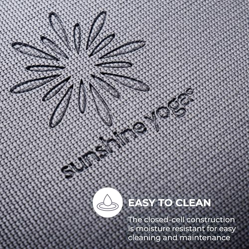 Voyage Yoga Mat, 6 Pack, 72" x 24" Professional Studio and Gym Bulk Yoga Mats, 5mm Thick, Durable, Anti-Tear, Non Slip Fitness and Exercise Mats - color: Cool Gray