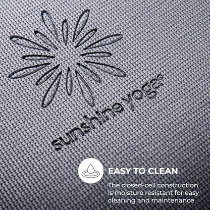 Voyage Yoga Mat, 6 Pack, 72" x 24" Professional Studio and Gym Bulk Yoga Mats, 5mm Thick, Durable, Anti-Tear, Non Slip Fitness and Exercise Mats - color: Cool Gray
