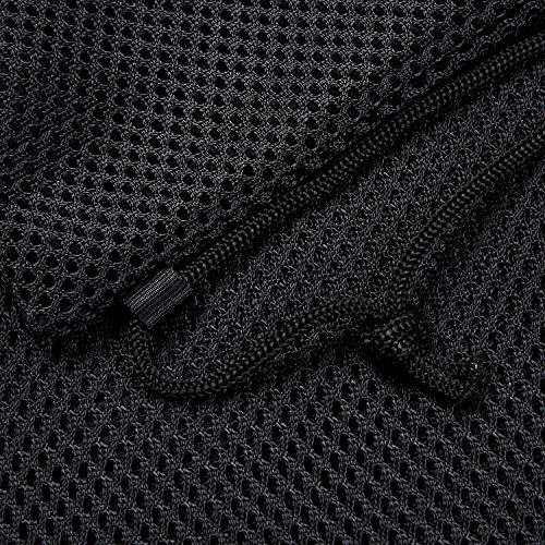 Frienda Mesh Drawstring Backpack Bag Multifunction Mesh Bag, Black - color: Black