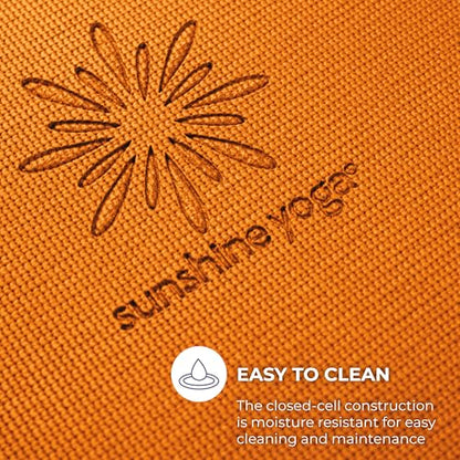 Voyage Yoga Mat, 6 Pack, 72" x 24" Professional Studio and Gym Bulk Yoga Mats, 5mm Thick, Durable, Anti-Tear, Non Slip Fitness and Exercise Mats - color: Orange