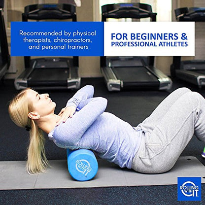 Rolling With It Foam Roller with High Density for Physical Therapy, Muscle Roller for Exercise and Muscle Recovery, Eco-Friendly Back Roller, Firm and Smooth Surface Massage Roller, Select Your Size - size: 13 x 6 Inch