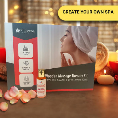 Wood Therapy Massage Tools 4-in-1 kit | Body Shaping, Lymphatic Drainage Massager, Anti-Cellulite Massager| Wood Massage Tool
