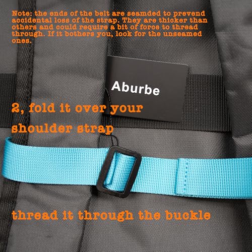 Backpack Chest Strap, Universal Add on Adjustable Sternum Strap, Chest Belt Replacement, with Heavy Duty Quick Release Buckle Clip, for Travel, Hiking, Camping, School - color: Blue