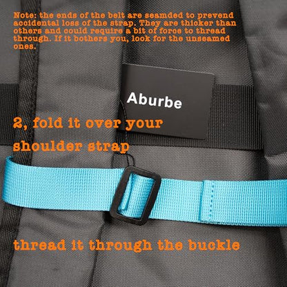 Backpack Chest Strap, Universal Add on Adjustable Sternum Strap, Chest Belt Replacement, with Heavy Duty Quick Release Buckle Clip, for Travel, Hiking, Camping, School - color: Blue