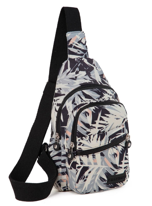 EVANCARY Small Sling Bag Crossbody Bags for Women Men, Sling Backpack Chest Daypack Cross Body Bag for Travel Outdoor - color: R Multicolor