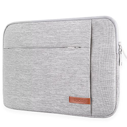Lacdo Laptop Sleeve Case for 14 inch MacBook Pro M5 Pro/Max A3426 A3427 (2026), M5/M4/M3/M2/M1 A3434 A3112 A3401 A3185 A2918 A2992 2025-2021, 13.8 inch Microsoft Surface Laptop 7th Computer Bag, Gray - color: Gray, size: New MacBook Pro 14 Inch