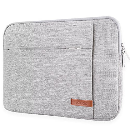 Lacdo 14 Inch Laptop Sleeve Case Computer Bag for HP Lenovo Dell ASUS Acer Chromebook 14 / HP Stream 14 / Dell Inspiron 14 / Lenovo IdeaPad 14 / Acer Spin 3 / ASUS ZenBook 14 Water-Resistant, Gray - color: Gray, size: 14 Inch
