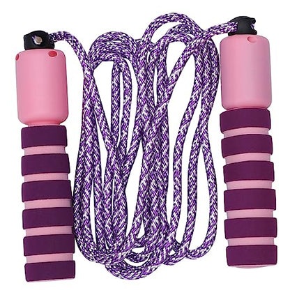Garneck Counting Jump Rope for Adults Skipping Ropes Purple Pink Red Blue Interactive Fitness Accessories with