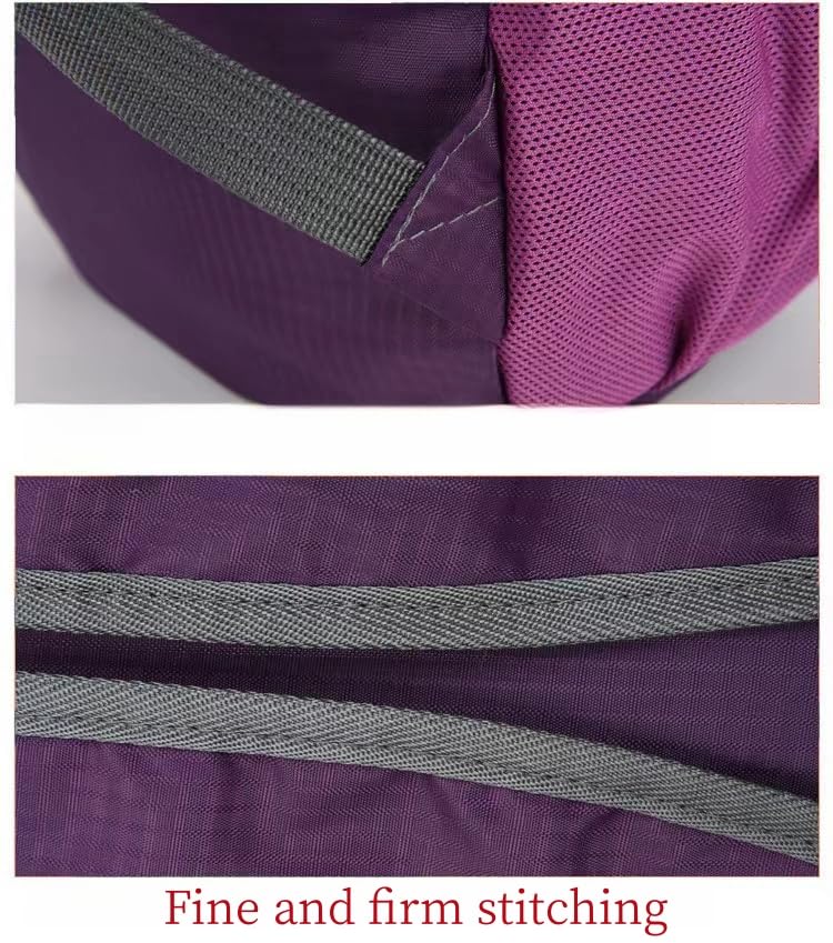 Travel lightweight foldable backpack hiking backpack splash proof compact travel backpack day pack (purple) - color: Purple