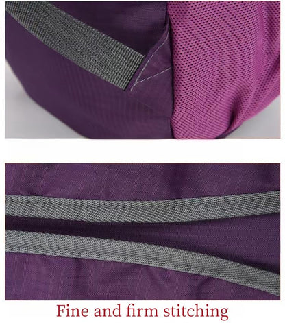 Travel lightweight foldable backpack hiking backpack splash proof compact travel backpack day pack (purple) - color: Purple