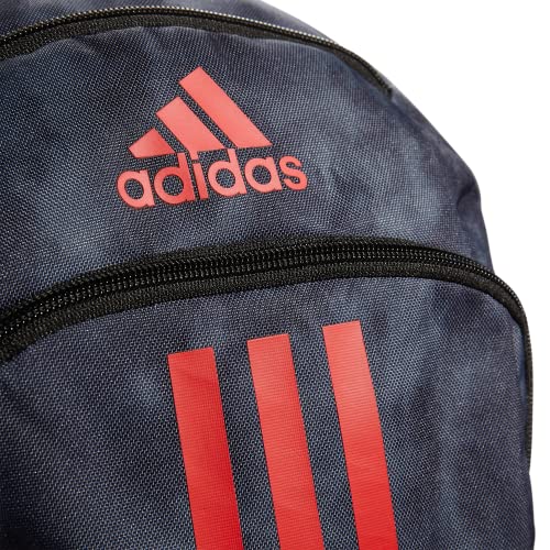 adidas Young BTS Creator 2 Backpack DISCONTINUED - color: Stone Wash Carbon/Vivid Red
