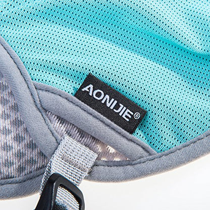 AONIJIE Hydration Vest Pack Backpack 5L 5.5L Marathoner Running Vest Race Hydration for Women and Men Trail Run Hiking Jogging - color: Mint Green and No Water Bladder