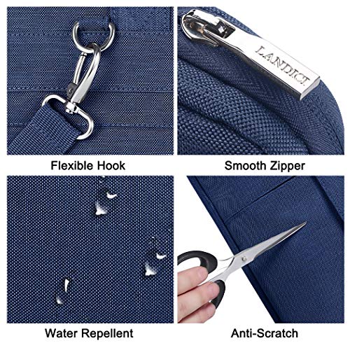 Landici Laptop Bag Case 15.6 Inch with Shoulder Strap, Slim Waterproof Computer Sleeve Cover Compatible with MacBook Pro 15/16, MacBook Air 15, 15-16 Inch HP Acer Dell Lenovo ASUS Laptop, Blue - color: Blue, size: 14-15.6 Inch