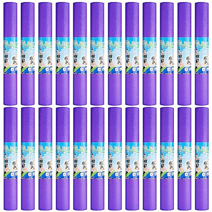 3 mm Thick Yoga Mat Bulk, Non Slip Exercise Workout Fitness Pad for Women Men, Gym Home Yoga Pilates, Easy to Clean, Sturdy PVC - color: Purple