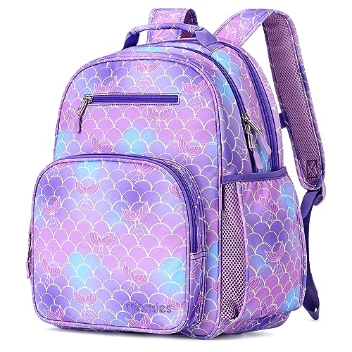 mibasies Girls Backpack: Large Kids Backpack Girls for Elementary School with Laptop Compartment - Mermaid Tail - color: Mermaid Tail, style: School-17"h